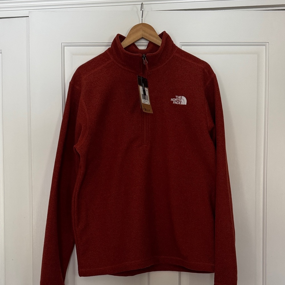 The North Face Men's Zip-Up in Deep Red